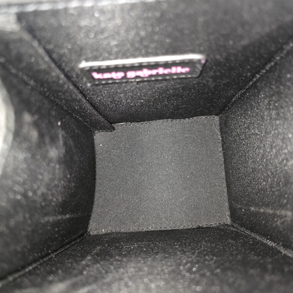 Kate Gabrielle Black Faux Leather Tote / Shoulder Bag – Gently Used - Picture 8 of 12